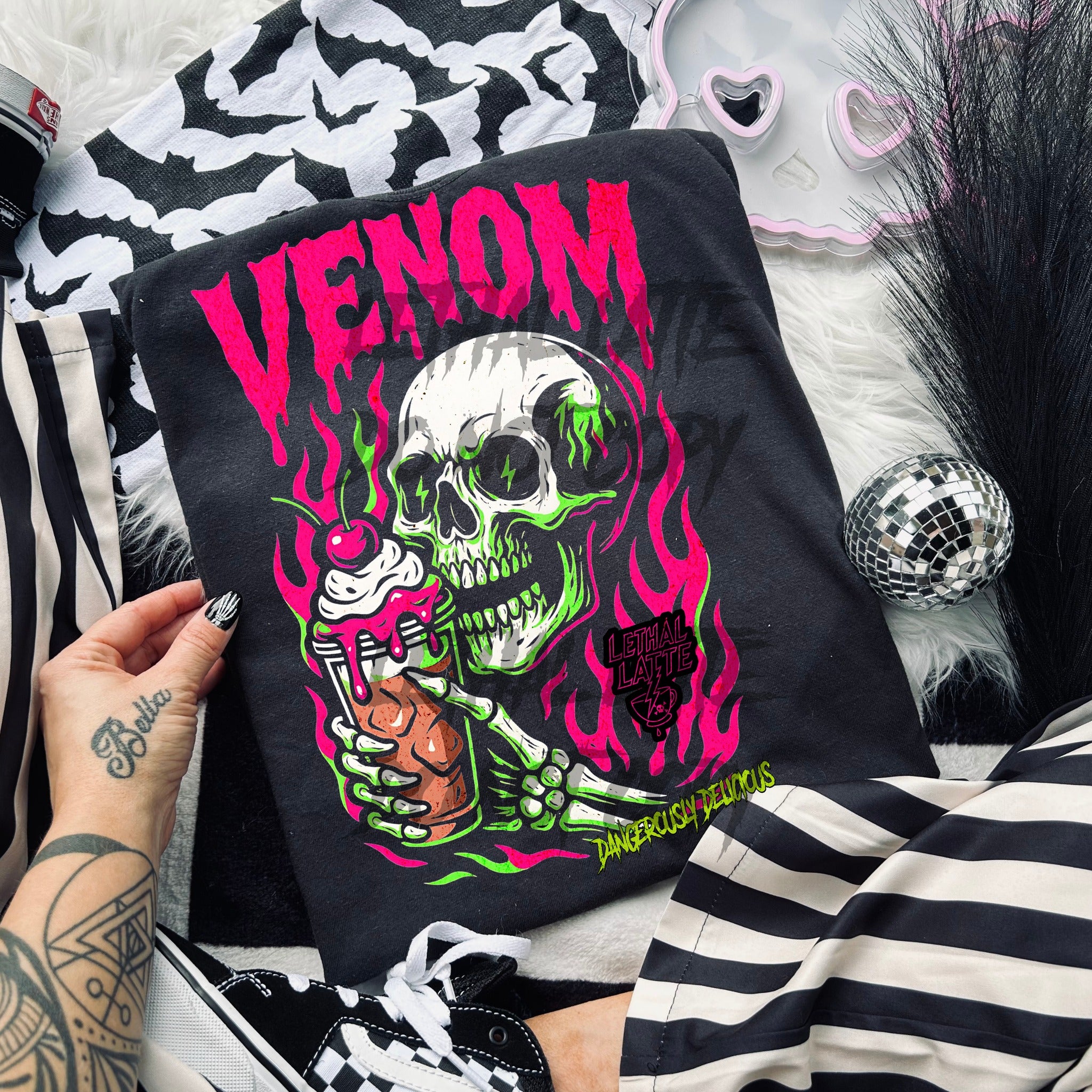 LETHAL LATTE- Venom | Lethal Latte Tees - Sister of BadGhoul